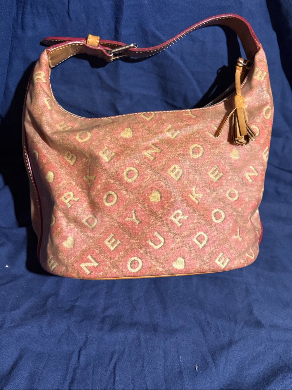 Unknown Brand Pink Patterned Hobo Bag